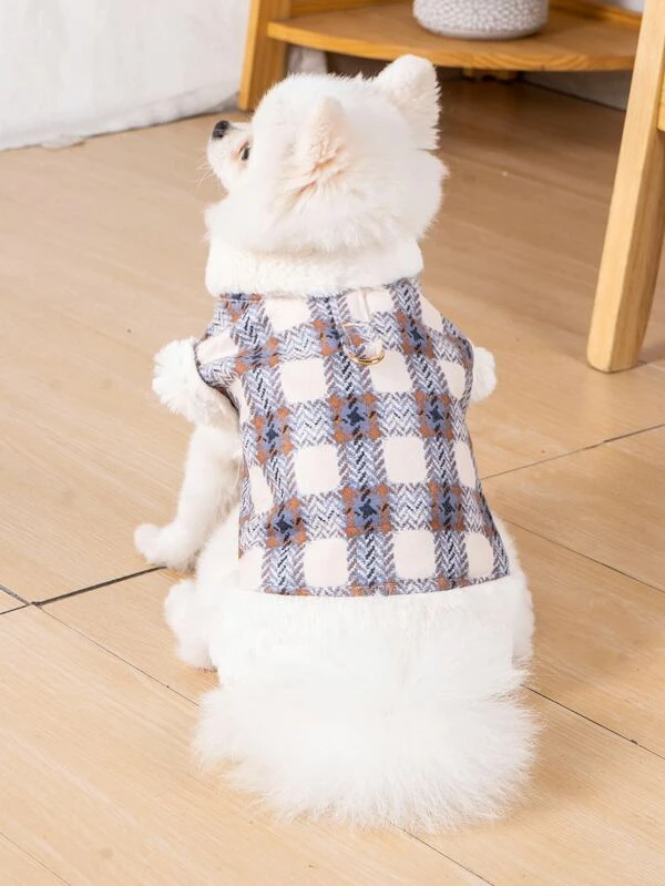 เสื้อกล้าม สัตว์เลี้ยง ลายสก็อต 1 ชิ้น ม-102