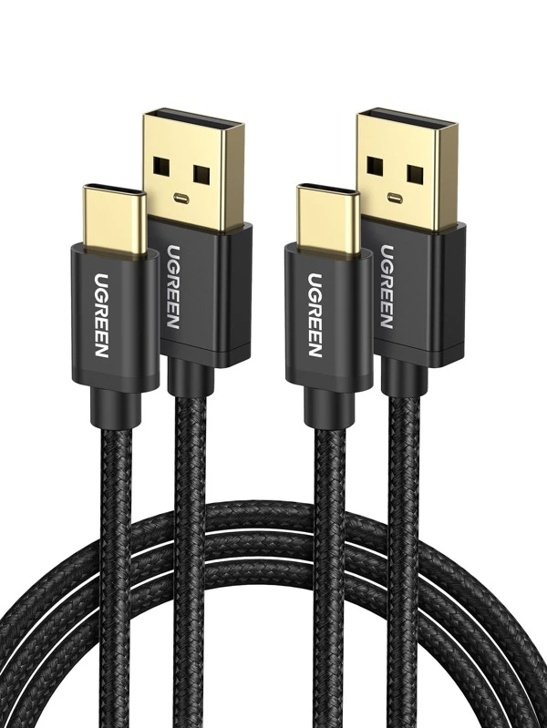 สายชาร์จ Type-C Data Cable 1 เมตร ถักเปีย ชาร์จเร็ว 2 ชิ้น b-95