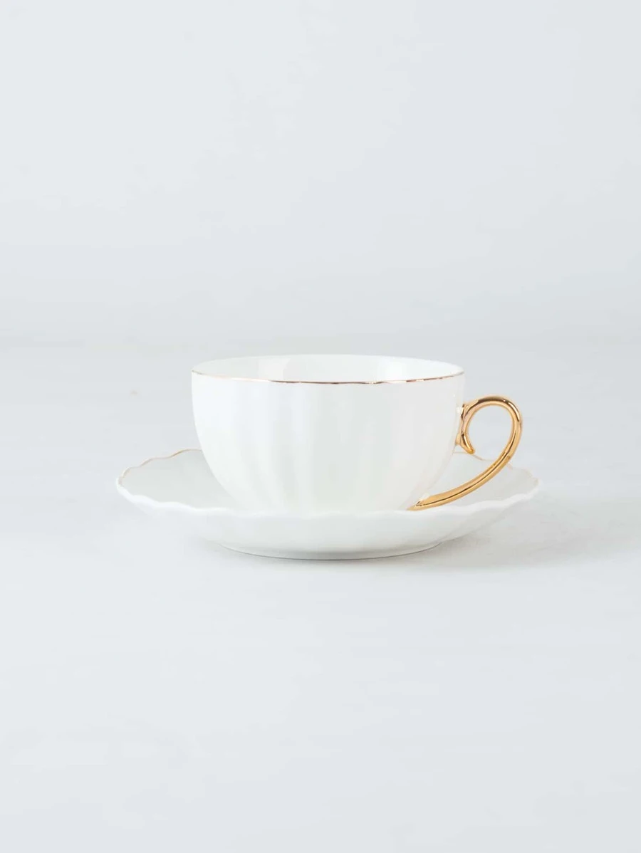 2 ชิ้น แก้วมัค & สไตล์ยุโรป เมทัลลิค ตัดแต่ง แก้วมัค เซ็ต  oo-156