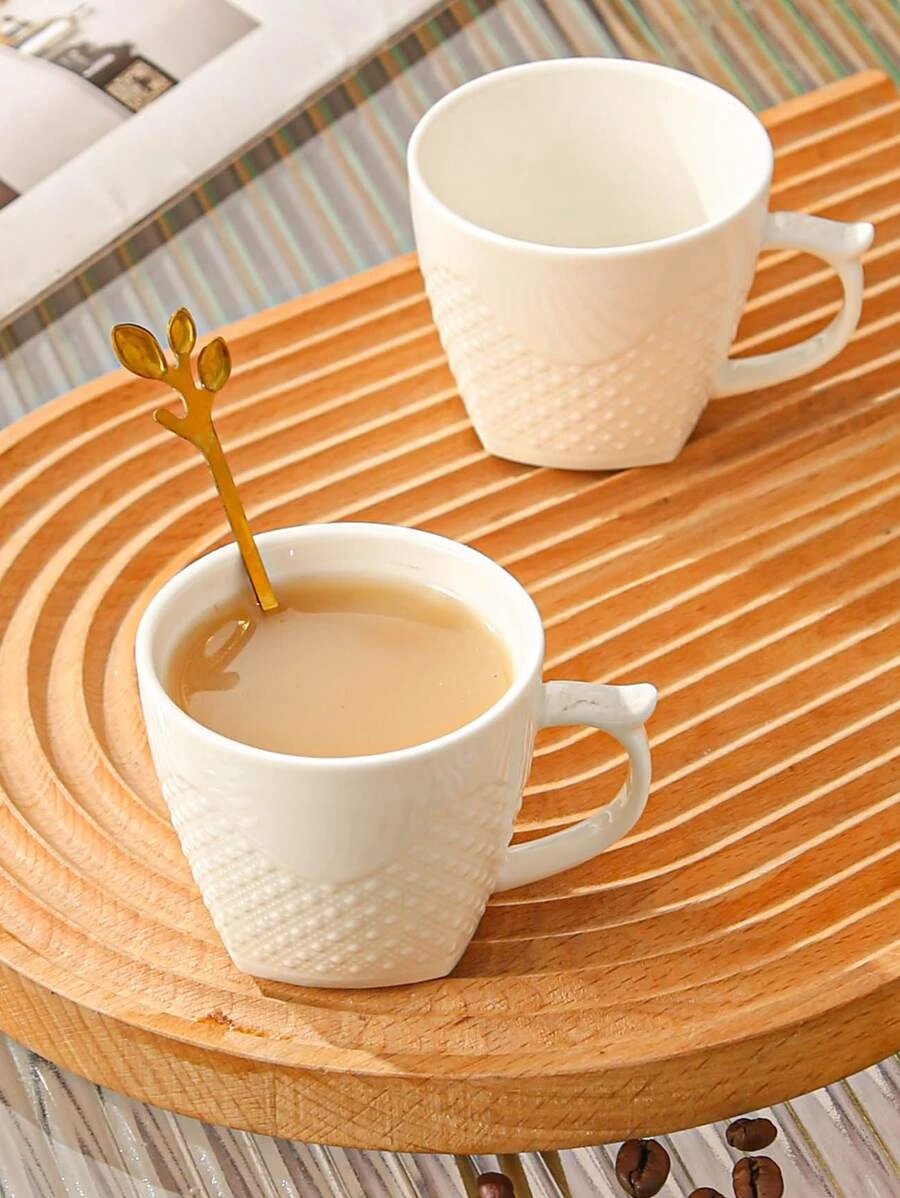 1 ชิ้น แก้วมัค พร้อม สีขาว แก้วมัคสำนักงาน oo-112