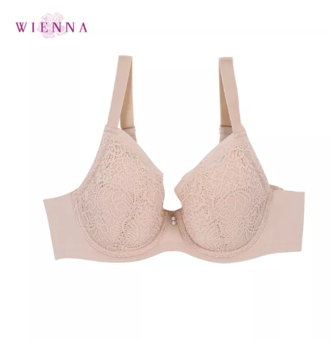 BRA19 Wienna Clearance Sale DB41485 ชุดชั้นใน เวียนนา เสื้อชั้นใน มีโครง ไซซ์ B,C,D,E 36-42 สีขาว , เนื้อ , ชมพู , น้ำเงิน (Tulip Carnation)