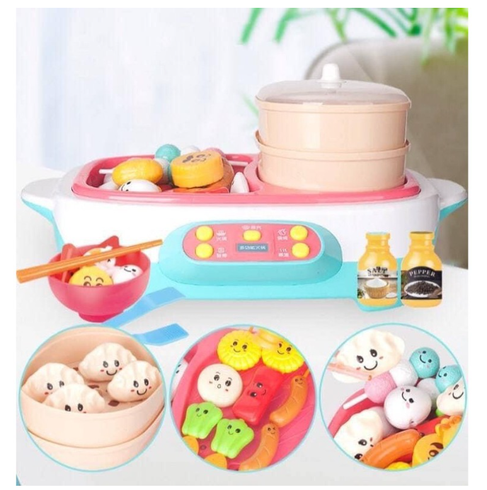 MM30-รุ่นมีไอน้ำค่ะ?เกมหม้อสุกี้ + หม้อนึ่ง มีควันไอน้ำ มีเสียง มีไฟ