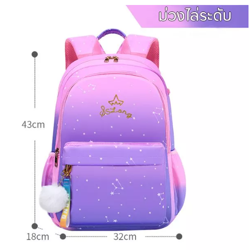 KID50-กระเป๋า กระเป๋าเป้แฟชั่น สีพาสเทล สุดน่ารัก ใส่ของได้เยอะ มีแผ่นระบายอากาศ กันน้ำ ไม่ต้องของข้างในเปียก สินค้ามีพร้อมส่ง