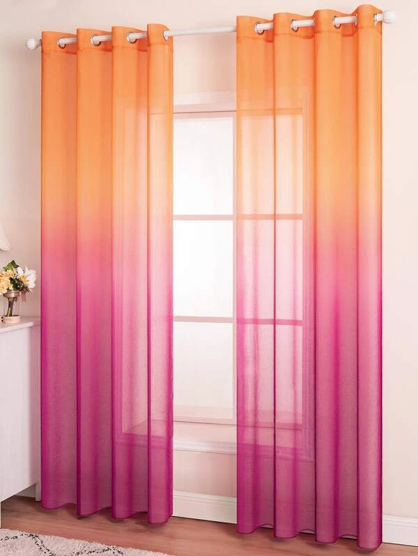 ผ้าม่าน ผ้าโปร่ง ออมเบร  ผ138