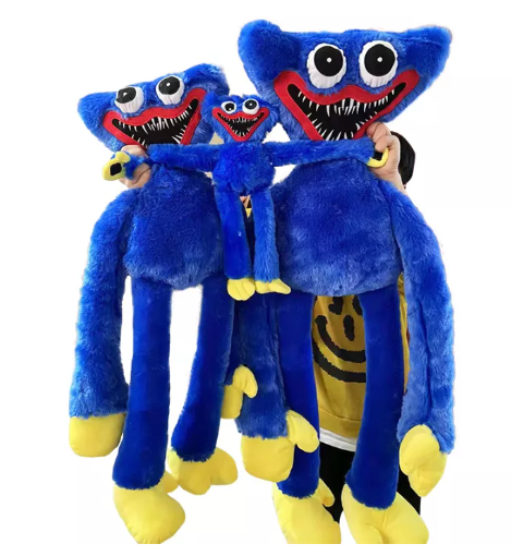 N45-40/60/80/100ซม. Huggy Wuggy ของเล่นโมเดลตุ๊กตาตัวการ์ตูนสำหรับเด็กของเล่นตุ๊กตาฮอตน่ากลัว Peluche ของเล่นนุ่มๆของขวัญของเล่นสำหรับเด็กคริสต์มาส