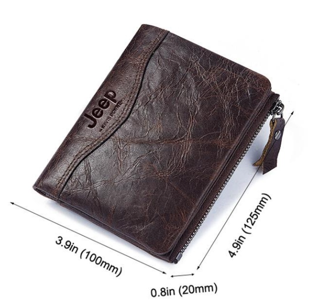 HU08-Humerpaul กระเป๋าสตางค์สั้นสำหรับผู้ชายหนังแท้วินเทจผู้ถือบัตรขนาดเล็ก