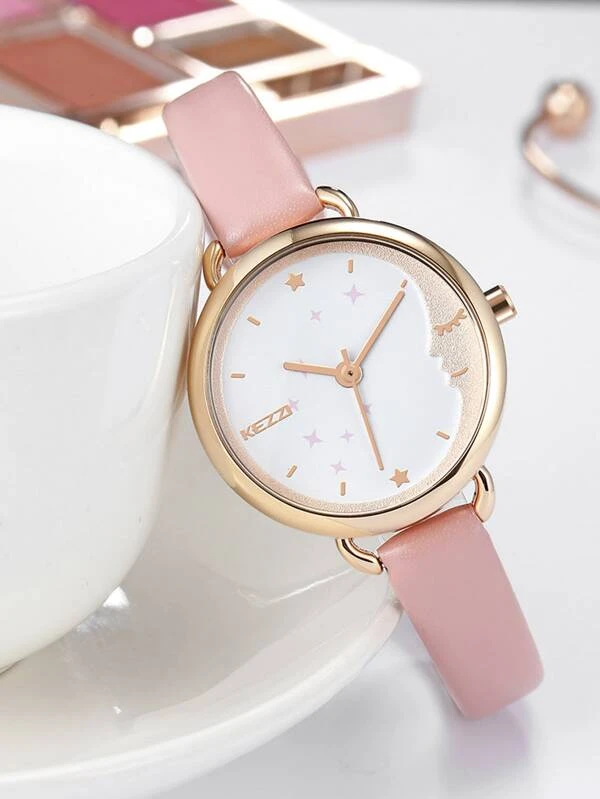 นาฬิกาควอทซ์ ตัวชี้ แบบกลม น-108