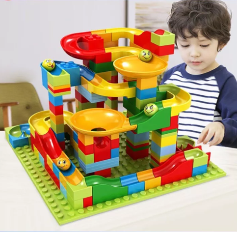 JIN75-ต่อกับตัวต่อได้อนุภาคขนาดใหญ่เสริมทักษะวงโคจรลูกอาคารบล็อกสามารถ DIY splicedหน่วยการสร้างปริศนากล่องของขวัญ196อนุภาค