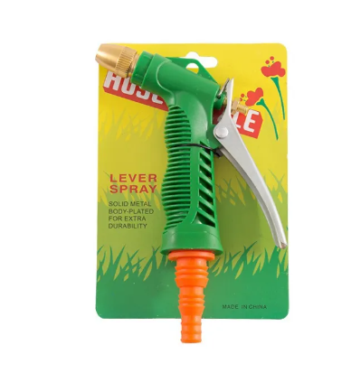 RC58-หัวฉีดน้ำ หัวฉีดน้ำแรงดันสูง ปืนฉีดน้ำแบบปลายพลาติกสีทองเหลือง ล้างรถ รดน้ำต้นไม้