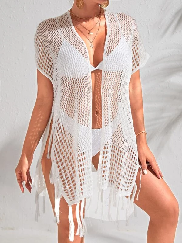 กิโมโน งานถัก ชายระบาย  mm-240