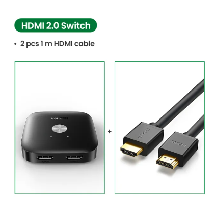 GE140-สวิตช์ HDMI 4K/60Hz สวิตช์ HDMI Er สำหรับ Xiaomi Mi 2 In 1 Out Converter ตัวแยก HDMI สำหรับ PS5 PS4 T V Switcher กล่อง HDMI