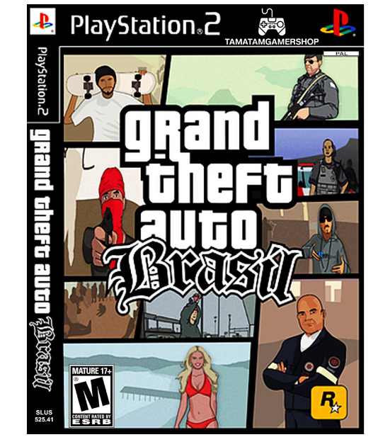 TM20-แผ่นเกมส์PS2 [GTA : Brasil] เกมเพล2 แผ่นplay2 Grand Theft Auto ps2