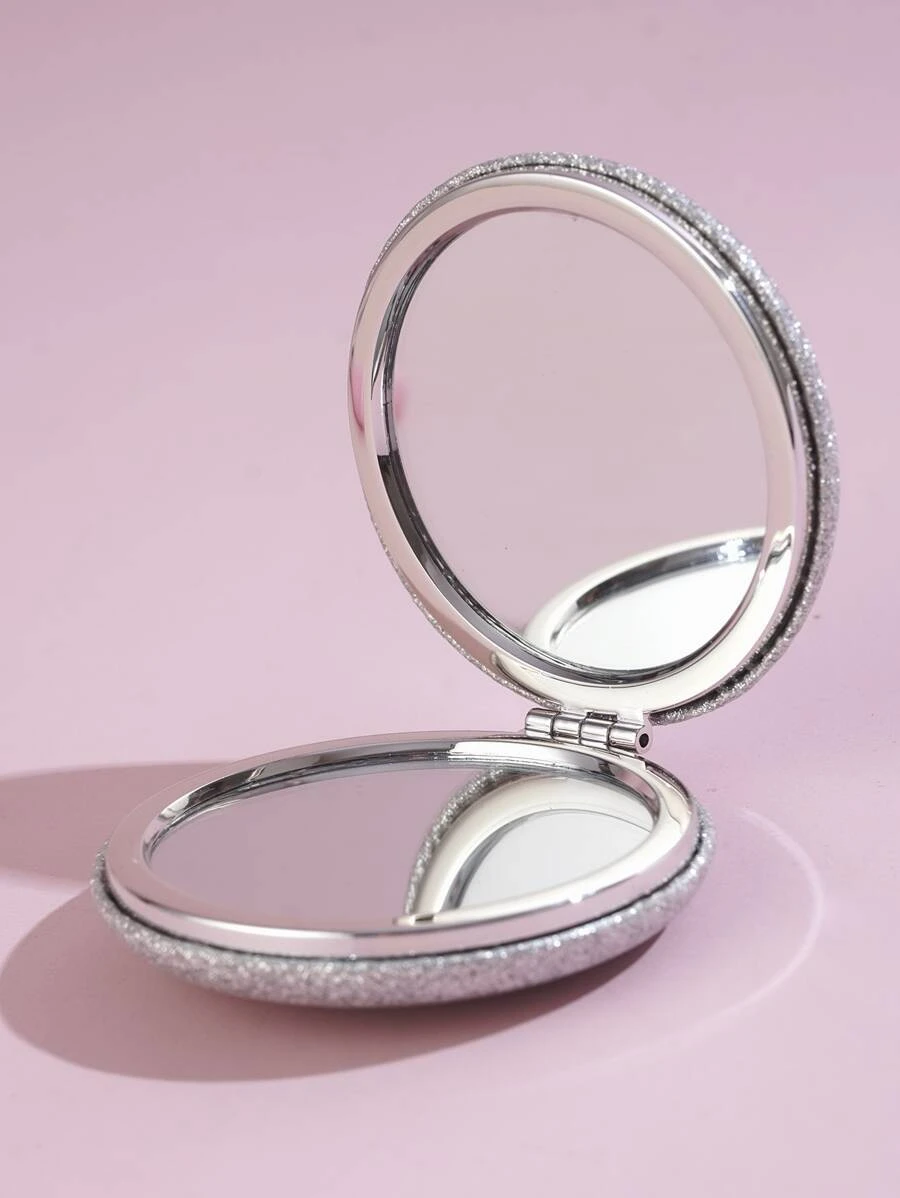 กระจก กลิตเตอร์ ทรงกลม พับได้  k-55