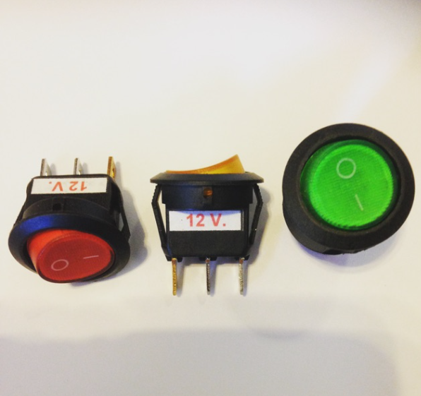 MW211-สวิทเปิดปิด ON-OFF 12V แบบกลม