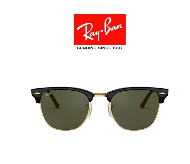 (ว#004) Ray-Ban Clubmaster - RB3016 W0365 size 51 -sunglasses