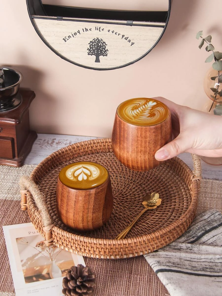 ถ้วยไม้ญี่ปุ่น 1 ชิ้น  oo-192