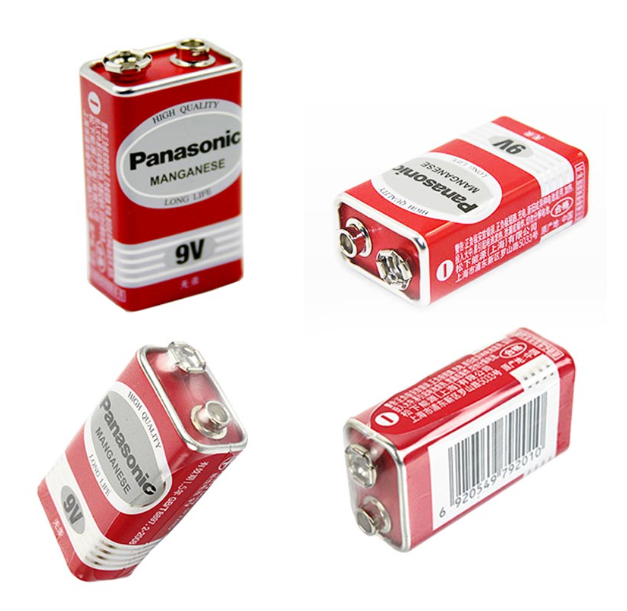 TH99-พานาโซนิค 9 โวลต์แบตเตอรี่คาร์บอนสี่เหลี่ยมจัตุรัสมัลติมิเตอร์สากลประเภทเก้าโวลต์ 6f22 ชั้น 6lr61 ไมโครโฟน 1604 วินาท