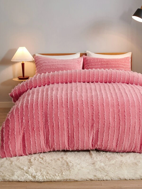 ชุดปลอกผ้านวม ไม่มีฟิลเลอร์ สีพื้น ปลายรุ่ย t-64