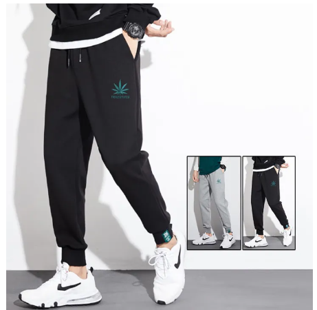 FJ88-กางเกงลำลองผู้ชายเทรนด์เกาหลี กางเกงขายาวผ้าฝ้าย M-4XL