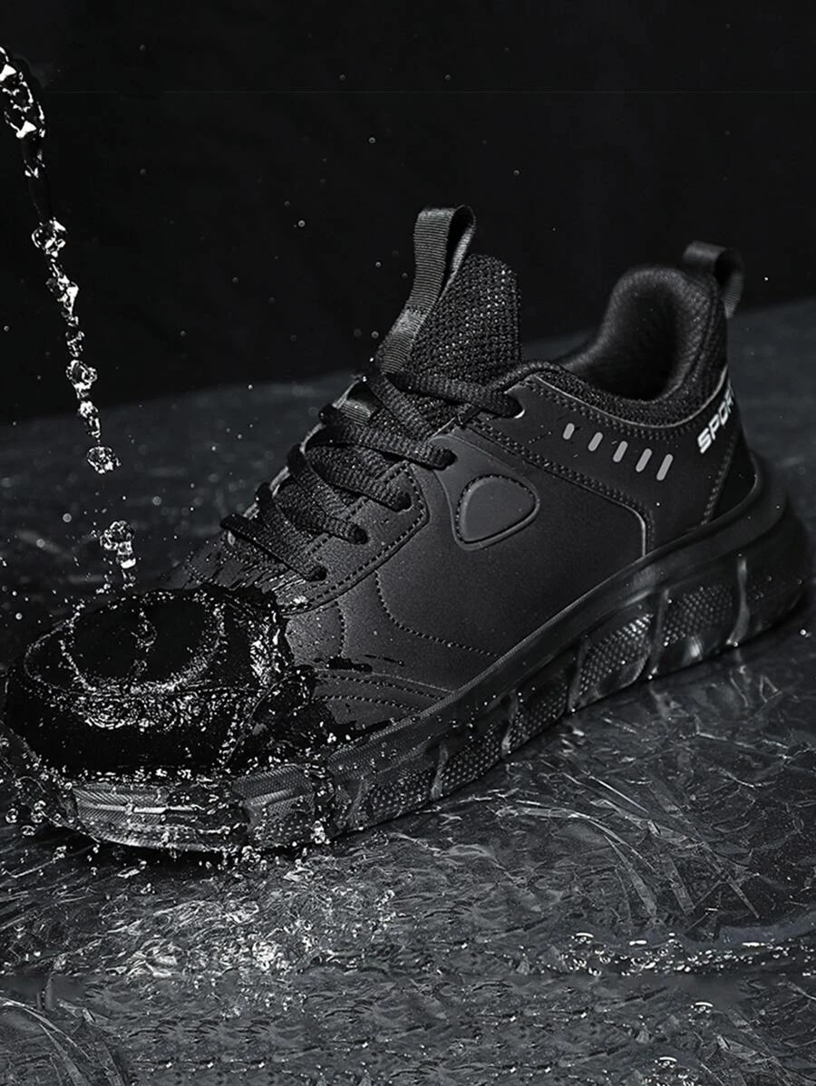 ผู้ชาย รองเท้ากีฬา, รองเท้าผ้าใบ ตกแต่งฝีตะเข็บ ผูกเชือกด้านหน้า z39-48 m-5