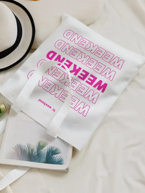 กระเป๋าช้อปปิ้ง พิมพ์ ตัวอักษร n-43