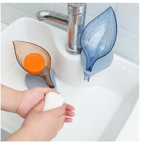 ROB49-ที่วางสบู่ ที่วางสบู่ลายกลีบบัว ชั้นรองสบู่ ที่รองสบู่ Flowers Soap Holder