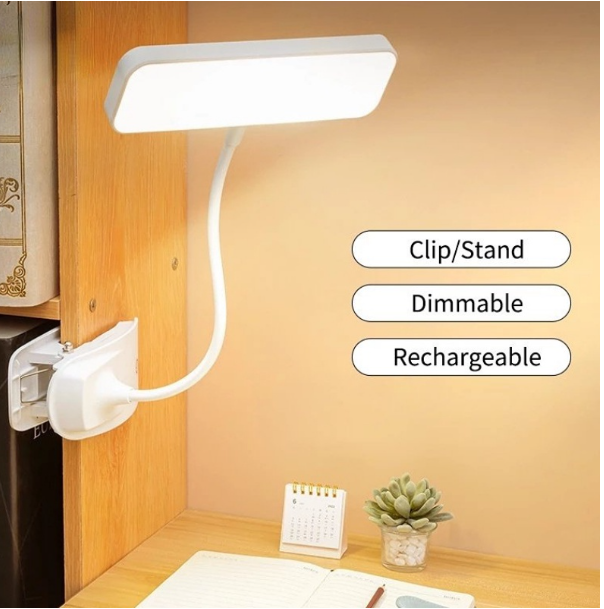 TH01-โคมไฟ LED แบบคลิปหนีบ ขนาดเล็ก สําหรับหอพักนักเรียน อ่านหนังสือ ห้องนอน ข้างเตียง