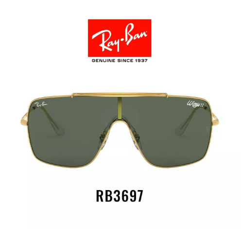 (ว#033) Ray-Ban Wings Sunglasses- RB3697 905071 แว่นตากันแดด rayban