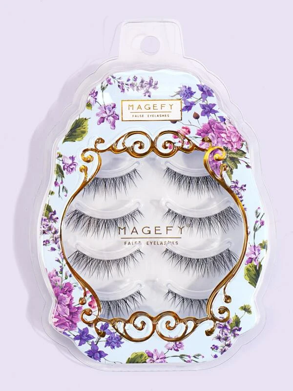 ขนตาปลอม ธรรมชาติ 4คู่ h-11