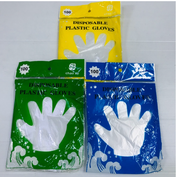 MW133-ถุงมือพลาสติกใส แพค 100 ชิ้น