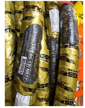 FU27-ยางนอก IRC NR77 ลาย Wings เบอร์ 50/100-17(2.00-17) ของแท้
