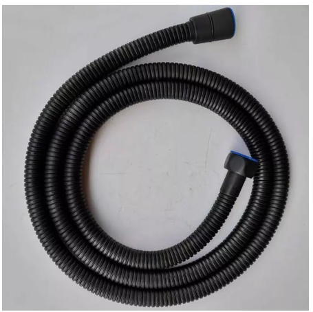 R12-สายสีดำ สายฝักบัว สายฉีด สายฉีดชำระ สีดำ สายฝักบัวสแตนเลส สายน้ำดี สแตนเลส 304 1.5 เมตร