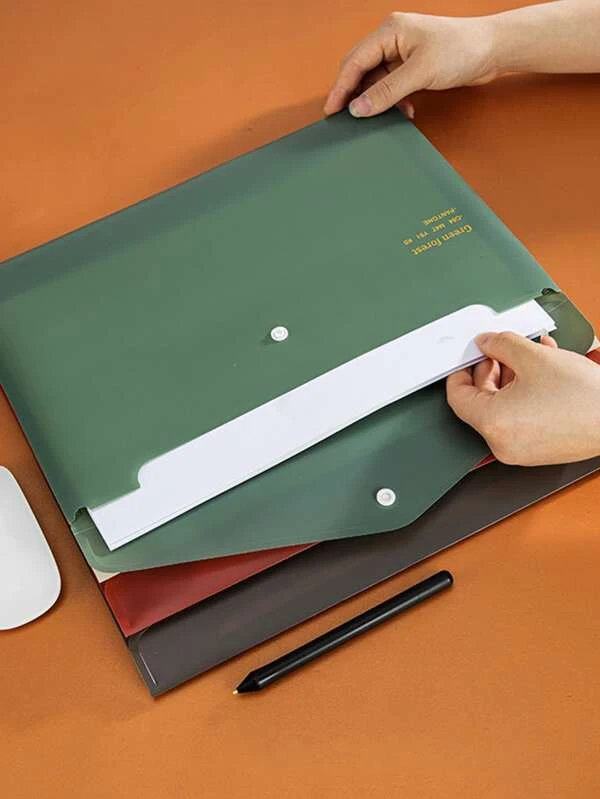 กระเป๋าแฟ้ม สีสุ่ม 1 ชิ้น f-52