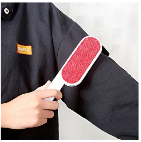 RC25-แปรงกำจัดขน ฝุ่นบนเสื้อผ้า เบาะ พรม โซฟา แบบมีด้ามจับ ล้างทำความสะอาด