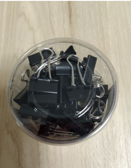 MW148-คลิปหนีบกระดาษ สีดำ ขนาด 19mm 30 ชิ้น