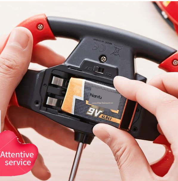 TH81-Nanfu 9โวลต์แบตเตอรี่อัลคาไลน์เก้าโวลต์3มัลติมิเตอร์สากลเมตรรูปสี่เหลี่ยมของเล่นรถการควบคุมระยะไกล6f22ไมโครโฟนไร้สายไ