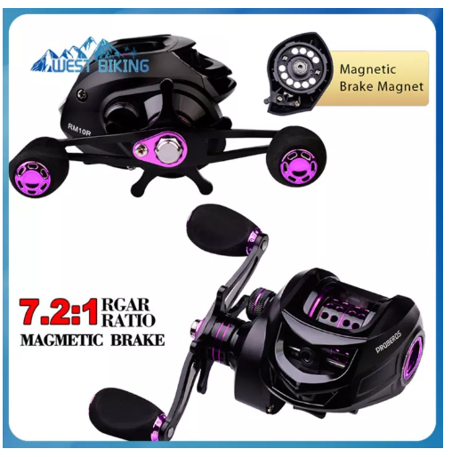 DK48-ใหม่ตกปลา Reel 7.2:1แม่เหล็กเบรคล้อวางป้องกันการระเบิดสาย Sub-ล้อ3 + 1เพลา10กก.น้ำหนักตกปลาอุปกรณ์ตกปลา [Ready Stock]