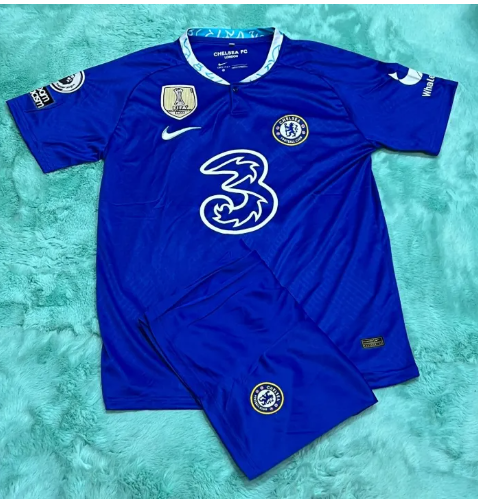 Z78-ชุดบอล ทีมเชลซี สีน้ำเงิน มีเบอร์กับชื่อ ปี2022/23 แขนสั้น ได้ทั้งชุด เสื้อพร้อมกางเกง มีครบไซด์ ใหม่ล่าสุด