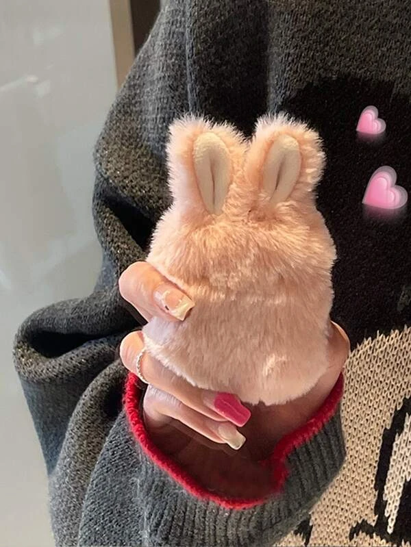 เคส เหมาะกับ Airpods ตกแต่ง หู ผ้าพลัช e-81