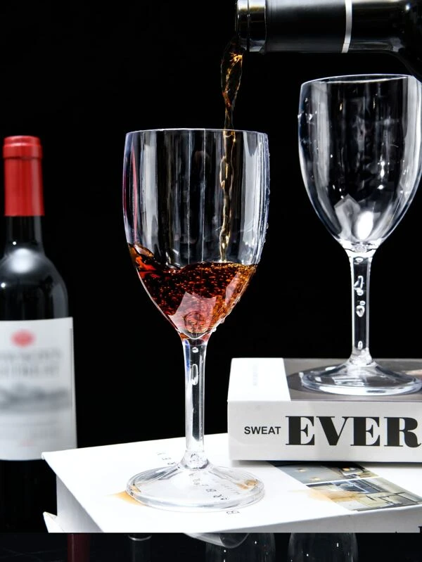 แก้วไวน์ 1 ชิ้น สีใส  oo-3