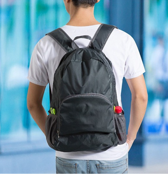 HU58-น้ำหนักเบากระเป๋าเป้สะพายหลังแบบพกพากันน้ำ DIY กระเป๋าเป้สะพายหลังกระเป๋าพับ Ultralight กลางแจ้ง