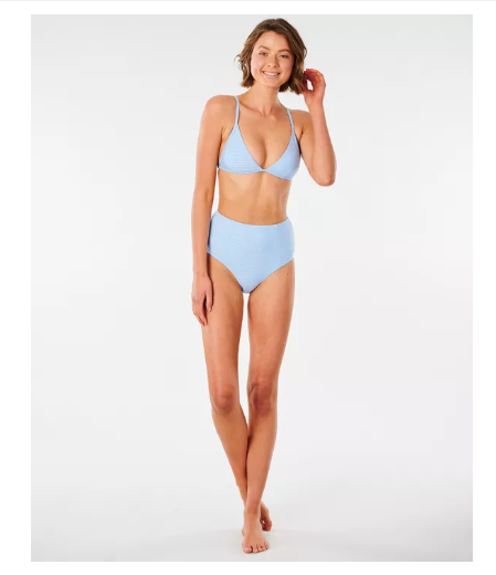 S90 RIP CURL เซ็ตชุดว่ายน้ำบิกินี่ PREMIUM SURF BANDED FIXED TRI TOP & HI WAIST GD BOT รุ่น GSILU9 GSIFQ9 W21