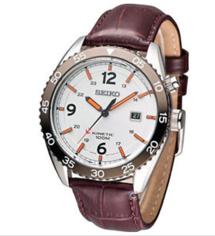 S18-SEIKO Kinetic Sport Men SKA619P1 สายหนัง