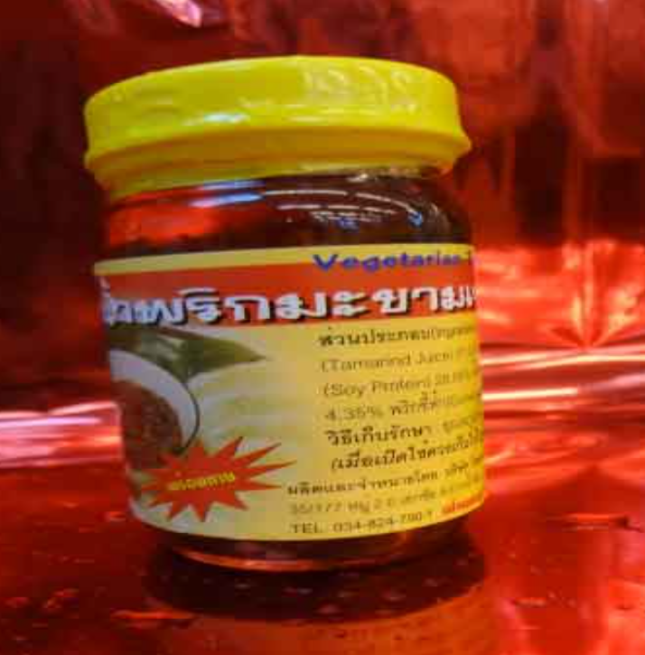 TAN62-น้ำพริกมะขามเจทิพย์ 100g