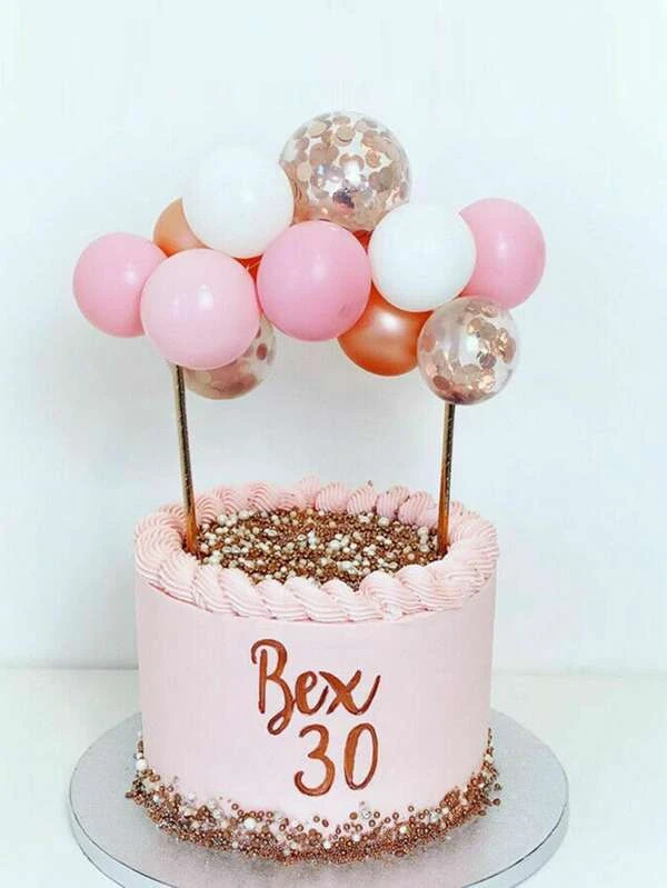 14 ชิ้น ลูกโป่ง ออกแบบ เค้ก ของตกแต่ง & & แท่ง เซ็ต p-81