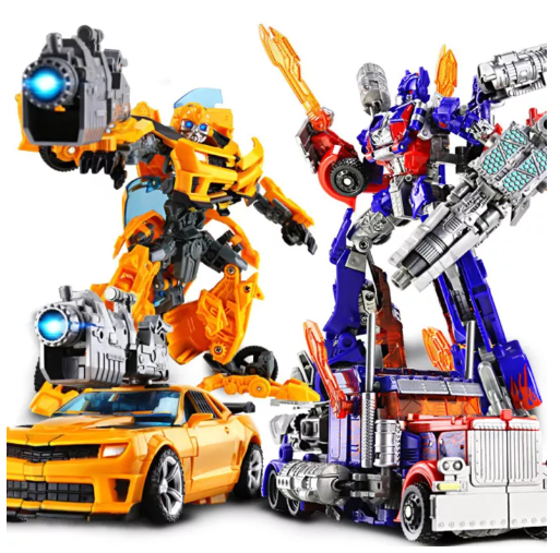 GO37-รุ่นรถ หุ่นยนต์ โมเดล ของเล่น หุ่นยนต์แปลงร่าง ทรานฟอร์เมอร์ ออฟติมัส-บับเบิ้ลบี ตัวใหญ่