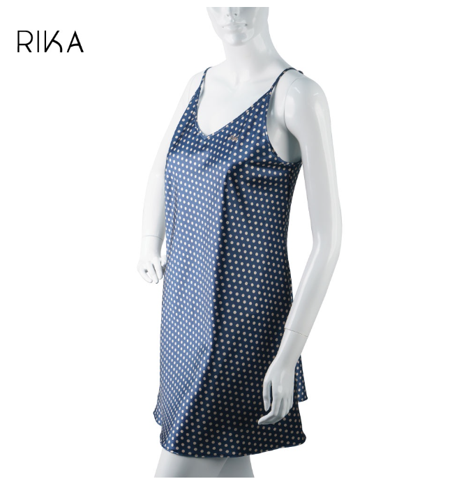 Ri26>Rika ชุดนอนสไตล์เกาหลี เซ็กซี่ mini สายเดียว ผ้าเนื้อนุ่ม พิมพ์ลาย รุ่น FV3045