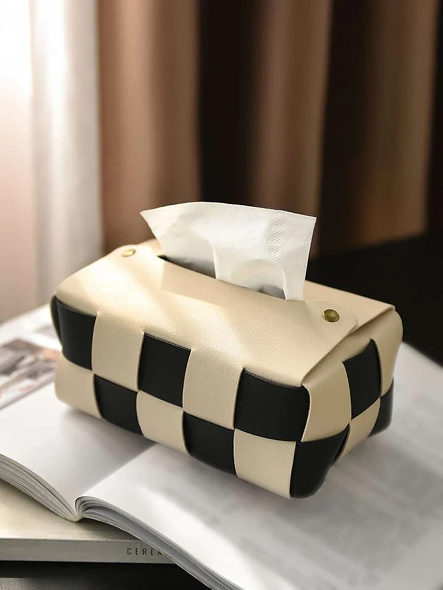 1 ชิ้น แบบทอ เนื้อเยื่อ จัดเก็บ บล็อคสี กระดาษ ผ้าขนหนู กระเป๋าเก็บของ สำหรับ บ้าน nn-152