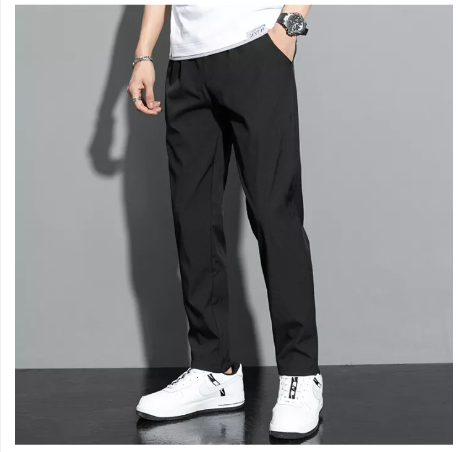 BIG63-กางเกงแฟชั่น กางเกงขาปล่อย สไตล์เกาหลี ผ้านิ่มใส่สบาย สำหรับผู้ชาย