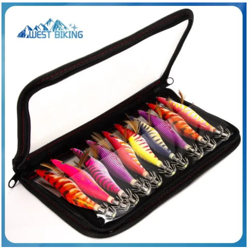 DK56-ชุดเหยื่อตกปลาจำลองกุ้งไม้เรืองแสงตกปลาทะเลเรืองแสงในที่มืดปลาหมึกตะขอไบโอนิคไม้กุ้ง Lures ริมถนนฆ่าเหยื่อปลอมชุด